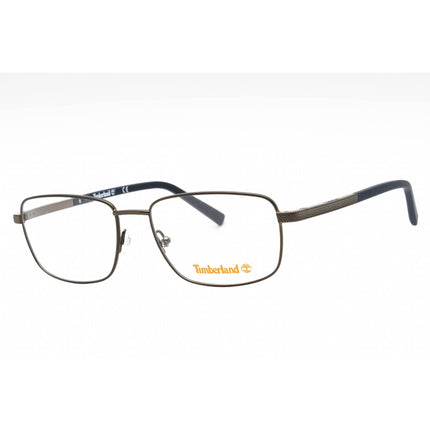 Timberland Men's Eyeglasses - Shiny Gunmetal Rectangular Full Rim Frame | TB1726 008 ,