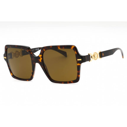 Versace Women's Sunglasses - Havana Acetate Butterfly Full Rim Frame | 0VE4441 108/73 ,