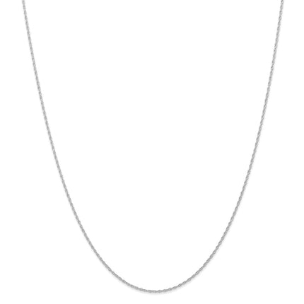 10k White Gold .95 mm Carded Cable Rope Chain | 10K8RW ,