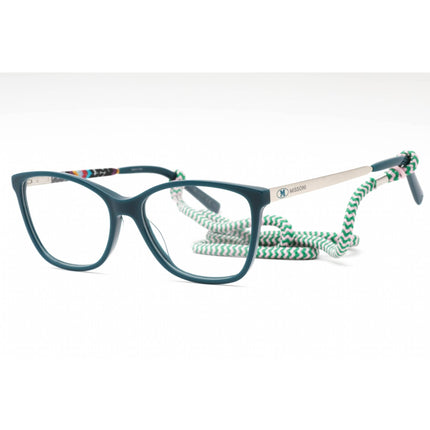M Missoni Women's Eyeglasses - Petrol Plastic Cat Eye Full Rim | MMI 0032 0MR8 00 ,