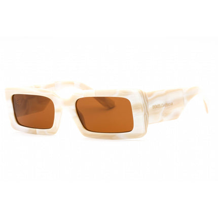 Dolce & Gabbana Women's Sunglasses - Sand Brown White Marble Frame | 0DG4416 343173 ,
