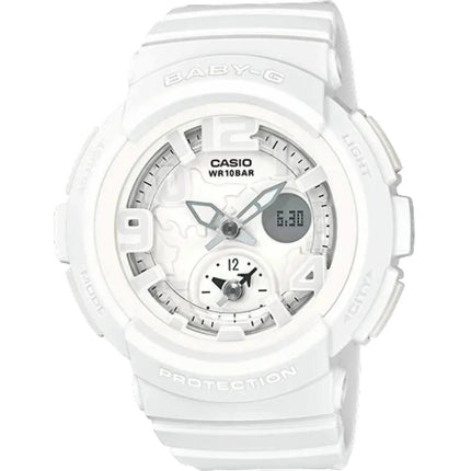 Casio Women's Watch - Baby-G Beach Traveler White Analog-Digital Dial | BGA190BC-7B ,