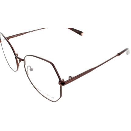 Kendall + Kylie Women's Eyeglasses - Brown Metal Frame Demo Lens | KKO145G JOANNA 210 ,