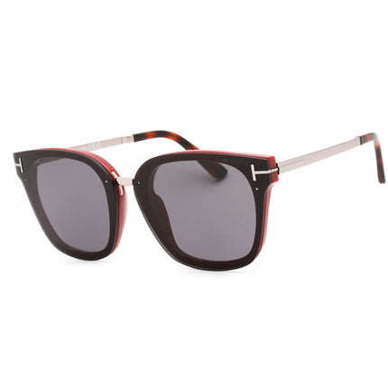 Tom Ford Women's Sunglasses - Shiny Bordeaux Cat Eye Shape Full Rim Frame | FT1014 71A ,