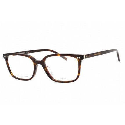 Tommy Hilfiger Men's Eyeglasses - Havana Plastic Rectangular Frame | TH 1870/F 0086 00 ,