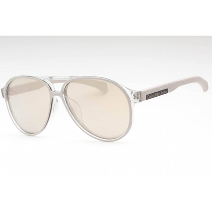 Calvin Klein Jeans Unisex Sunglasses - Calcified White Frame | CKJ805SAF 108 ,