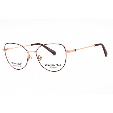 Kenneth Cole New York Women's Eyeglasses - Shiny Bordeaux Cat Eye Frame | KC0347 069 ,