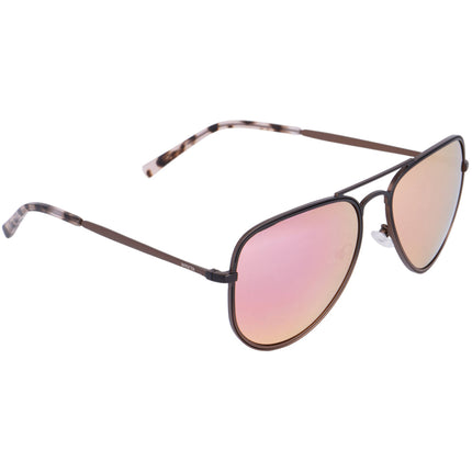 Invicta Unisex Sunglasses - Black/Gold Full Rim Frame Light Gold Lens | IEW055-05 ,