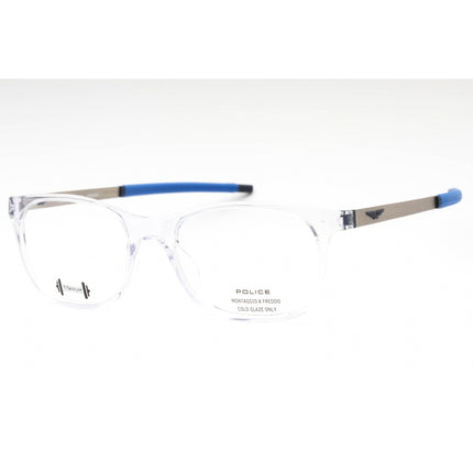 Police Men's Eyeglasses - Transparent Plastic Oval Shape Full Rim Frame | VPLF86 0P79 ,