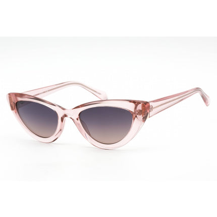Guess Women's Sunglasses - Shiny Pink Cat Eye Full Rim Frame Smoke Lens | GU7811 72B ,