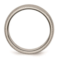 Titanium 8mm Textured Band | TB339 ,