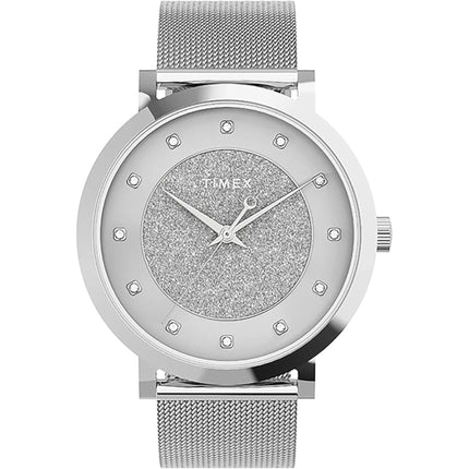 Timex Women's Watch - Celestial Opulence Silver Tone Dial Steel Bracelet | TW2U67000 ,