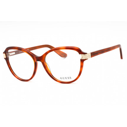 Guess Women's Eyeglasses - Blonde Havana Acetate Full Rim Cat Eye Frame | GU2955 053 ,