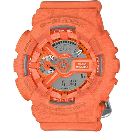 Casio Women's Watch - G-Shock Analog-Digital Dial Orange Resin Strap | GMAS110HT-4A ,