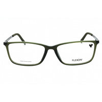 Flexon Men's Eyeglasses - Shiny Olive Rectangular Full Rim Frame | FLEXON EP8014 310 ,