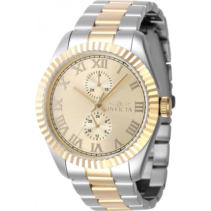 Invicta Men's Quartz Watch - Specialty Gold Tone Dial Two Tone Bracelet | 47428 ,