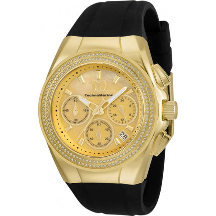 Technomarine Women's Watch - Cruise Chronograph Gold Tone MOP Dial Strap | TM-120041 ,