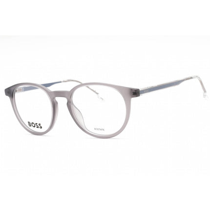 Hugo Boss Men's Eyeglasses - Grey Ruthenium Round Full Rim Frame | BOSS 1316 0D3X 00 ,