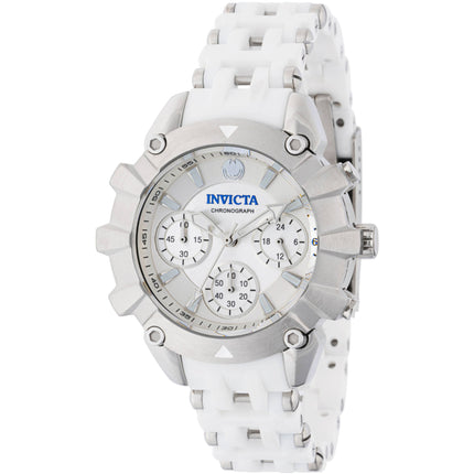 Invicta Women's Watch - Sea Spider Chronograph Silver and White Dial Strap | 42219 ,