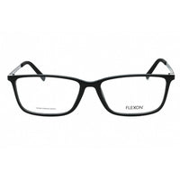 Flexon Men's Eyeglasses - Shiny Black Rectangular Full Rim Frame | FLEXON EP8014 001 ,