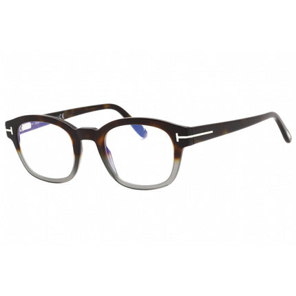 Tom Ford Unisex Eyeglasses - Coloured Havana Square Full Rim Frame | FT5808-B 055 ,