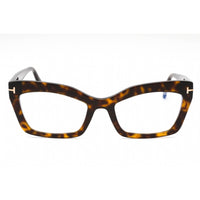 Tom Ford Women's Eyeglasses - Dark Havana Cat Eye Full Rim Frame | FT5766-B 052 ,