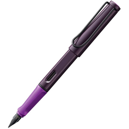 Lamy Fountain Pen - Safari Violet Blackberry Barrel, Black L0D8VB ,
