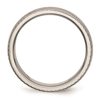 Titanium 6mm Textured Band | TB338 ,