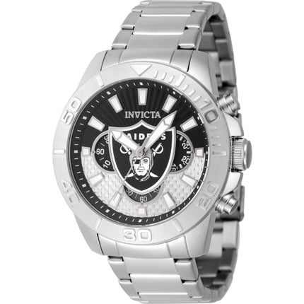 Invicta Men's Watch - NFL Las Vegas Raiders Grey and Black Dial Bracelet | 47934 ,