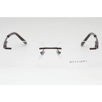Bvlgari Men's Eyeglasses - Matte Brown Rimless Rectangular 57mm Frame | 0BV1122 2073 ,