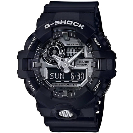 Casio Men’s Watch - G-Shock World Time Black Resin Strap Analog-Digital | GA-710-1A ,