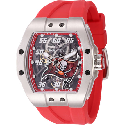 Invicta Men's Watch - NFL Tampa Bay Buccaneers Automatic Red Silicone Strap | 45072 ,