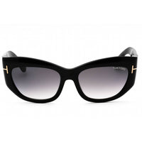 Tom Ford Women's Sunglasses - Shiny Black Cat Eye Acetate Full Rim Frame | FT1065 01B ,