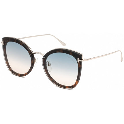 Tom Ford Women's Sunglasses - Shiny Blonde Havana Metal Butterfly Frame | FT0657 53P ,