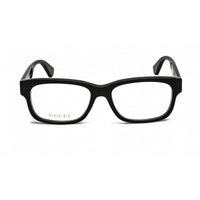 Gucci Men's Eyeglasses - Black Multicolor Full Rim Rectangular Frame | GG0343O 007 ,