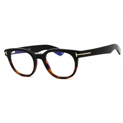 Tom Ford Men's Eyeglasses - Black/Other Oval Acetate Full Rim Frame | FT5807-B 005 ,