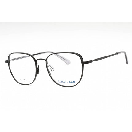 Cole Haan Men's Eyeglasses - Black Metal Square Full Rim Frame Clear Lens | CH4503 001 ,