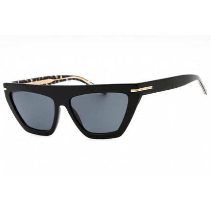 Hugo Boss Women's Sunglasses - Black Cat Eye Plastic Frame | BOSS 1609/S 0807 IR ,