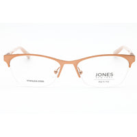 Jones New York Women's Eyeglasses - Rose Gold Metal Cat Eye Half Rim Frame | J148 0ROG ,