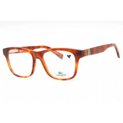 Lacoste Unisex Eyeglasses - Blonde Havana Plastic Square Full Rim Frame | L2933 218 ,