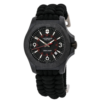 Victorinox Swiss Army 241776 I.N.O.X. Carbon Black Dial Men's Watch Set ,