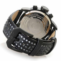 Invicta 19294 Men's S1 Rally White Dial Black & White Leather Strap Chrono GMT Watch ,