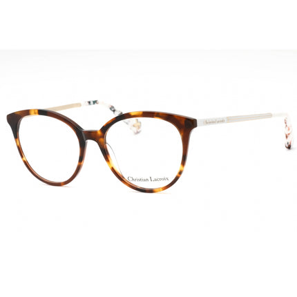 Christian Lacroix Women's Eyeglasses - Havana Plastic Round Full Rim | CL1108 175 ,