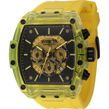Invicta Men's Watch - S1 Rally Chrono Yellow and Black Dial Silicone Strap | 44353 ,