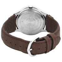 Timex T44381 Men's Expedition Metal Field White Dial Brown Leather Strap Stainless Steel Watch ,