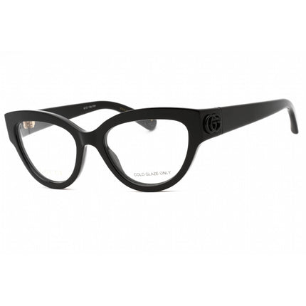 Gucci Women's Eyeglasses - Black Injected Propionate Full Rim Cat Eye | GG1598O 001 ,