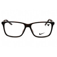 Nike Unisex Eyeglasses - Tortoise Rectangular Plastic Full Rim Frame | NIKE 7258 239 ,