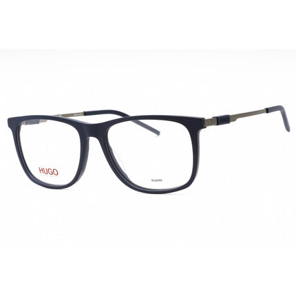 Hugo Men's Eyeglasses - Matte Blue Metal Square Shape Full Rim Frame | HG 1153 0FLL 00 ,