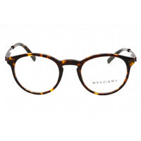 Bvlgari Men's Eyeglasses - Havana Plastic Full Rim Round Shape Frame | 0BV3052 504 ,