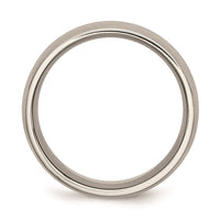 Titanium Grooved 10mm Brushed and Polished Band | TB52 ,